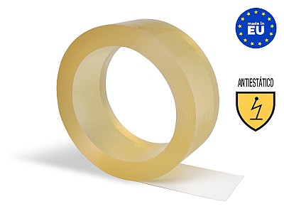 Rollo Lama PVC Flexible (50 metros lineales) 300x3mm Antiest&aacute;tico Transparente Incoloro