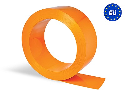 Rollo Lama PVC Flexible (50 metros lineales) 200x2mm Color Opaco Naranja RAL 2003