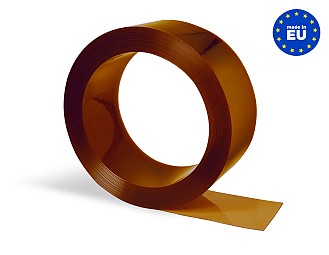 Rollo Lama PVC Flexible (50 metros lineales) 300x2mm Color Transparente Rojo