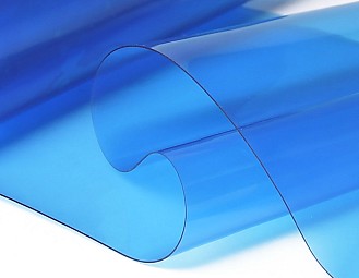Rollo Film PVC Flexible (20 metros lineales) 1400mmx600micras Color Transparente Verde
