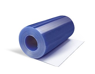 Rollo PVC Flexible (20 metros lineales) 1000x7mm Normal Transparente Azulado